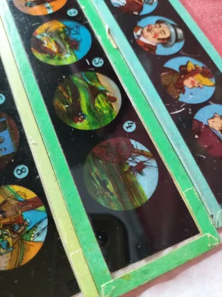 5 Placas Linterna Mágica Antiguas