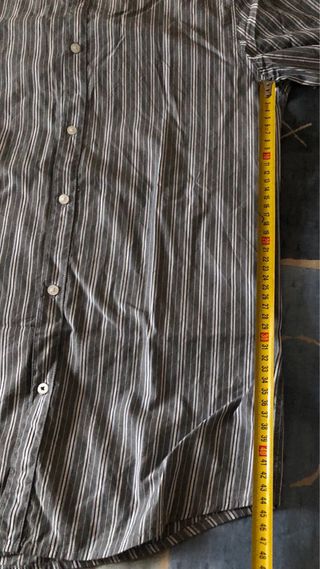 Camisa Kiabi rayas blancas y azules