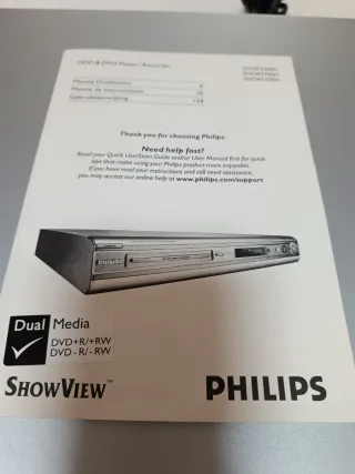 Grabador reproductor Philips DVDR 3330 H