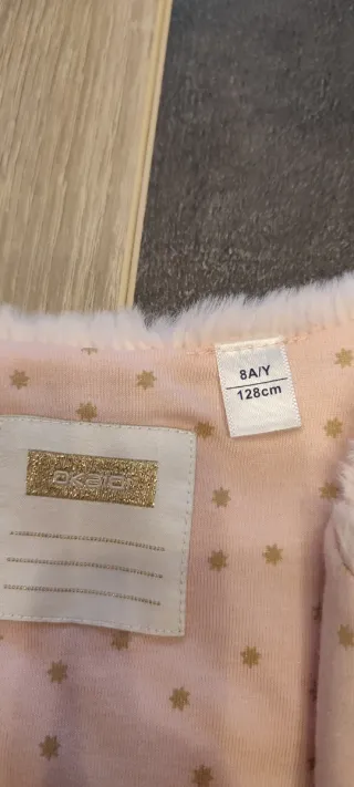 Chaleco de pelo niña rosa