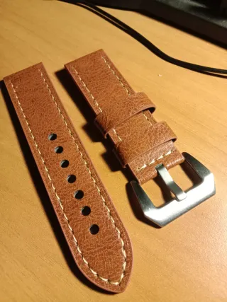 Strap leather 24mm per Panerai