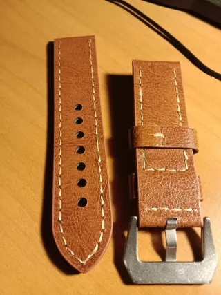 Strap leather 24mm per Panerai