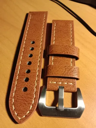Strap leather 24mm per Panerai