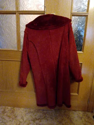 Cappotto lungo da donna rosso