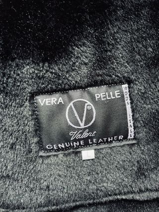 Abrigo de Piel Negro