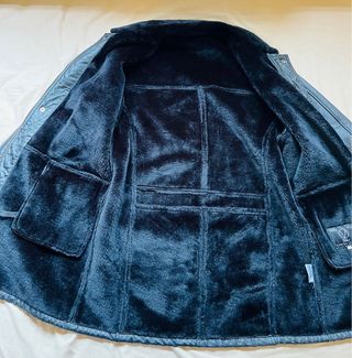 Abrigo de Piel Negro