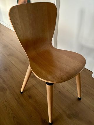 6 Sillas Madera Fresno Estilo Nórdico