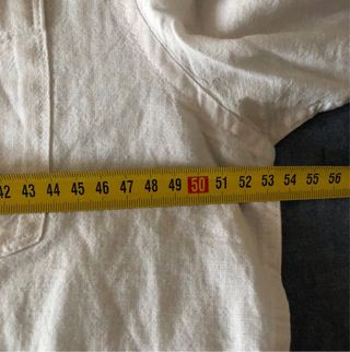 Camisa de lino Kiabi blanca manga corta