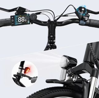 Bicicleta Eléctrica Evercross EK15 Color Gris