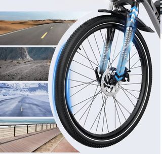 Bicicleta Eléctrica Evercross EK15 Color Gris