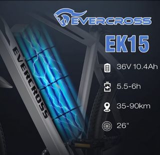 Bicicleta Eléctrica Evercross EK15 Color Gris