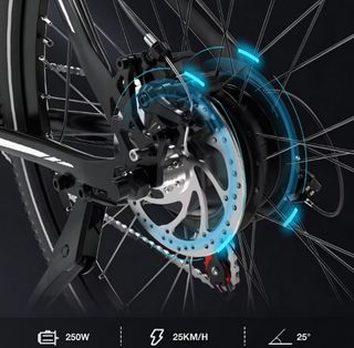 Bicicleta Eléctrica Evercross EK15 Color Gris