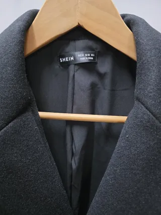 Cappotto lungo da donna nero taglia M