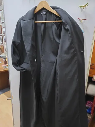 Cappotto lungo da donna nero taglia M