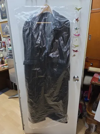 Cappotto lungo da donna nero taglia M