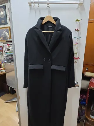 Cappotto lungo da donna nero taglia M