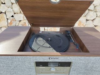 AUNA Tocadiscos Vinilo Bluetooth,CD & USB, MP3