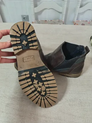 Botines Venice Piel Marrón Hombre