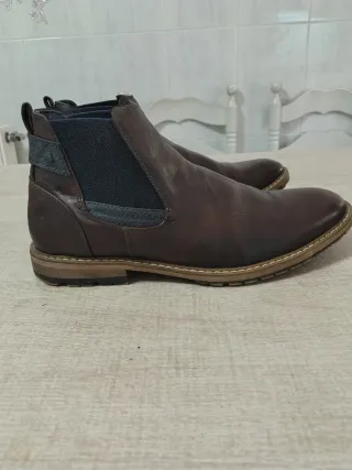 Botines Venice Piel Marrón Hombre