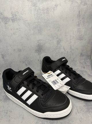 Zapatillas Adidas Forum Low J Negras Talla 38