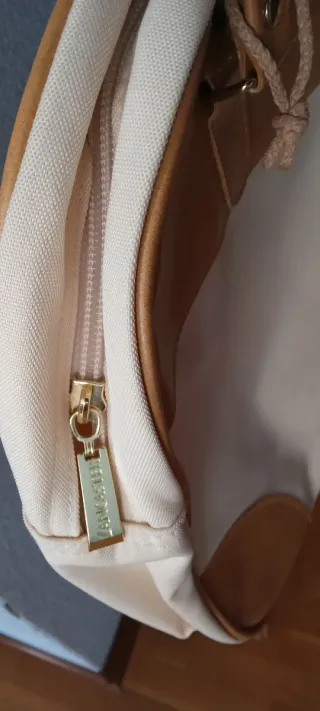 Bolso Lancaster Blanco y Marrón