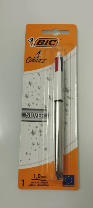 Bolígrafo BIC 4 Colores Silver