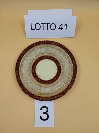 Piatto in ceramica fiorentina