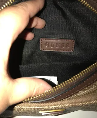 Riñonera Guess Beige y Marrón