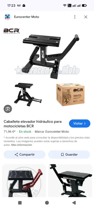 Caballete Central Moto BCR Nuevo
