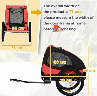 Remolque bicicleta para perro/mascota