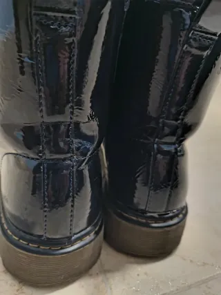 Botines azul brillante con cordones 37