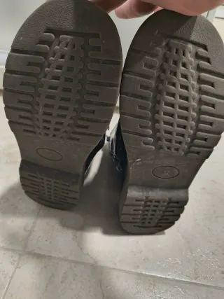 Botines azul brillante con cordones 37