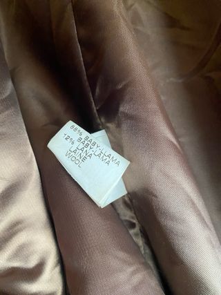 Abrigo Lana Llama Beby Prêt a Porter XXXL