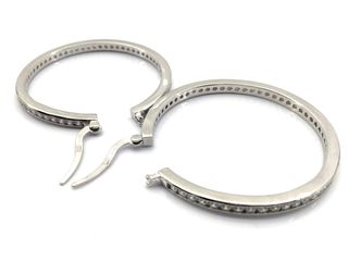 argollas plata 925mm con piedra con circonita