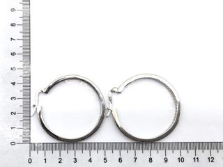 argollas plata 925mm con piedra con circonita