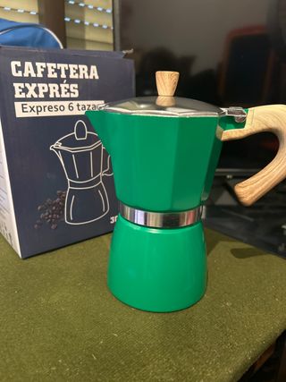 Cafetera Expreso Verde 6 Tazas