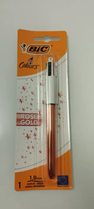 Bolígrafo BIC 4 Colores Rose Gold
