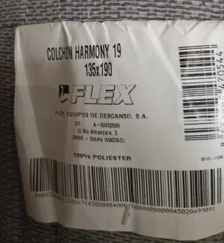 Colchón Flex Harmony 19 135x190