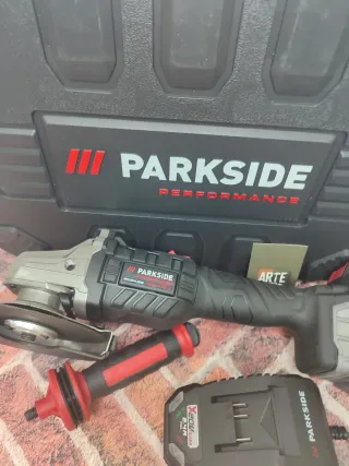 Amoladora Parkside Performance + Batería +cargador