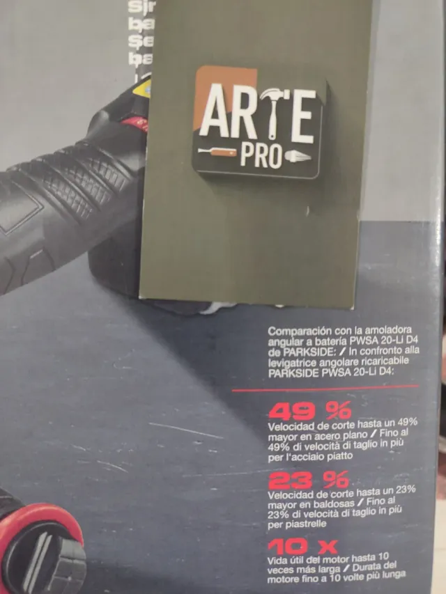 Amoladora Parkside Performance + Batería +cargador