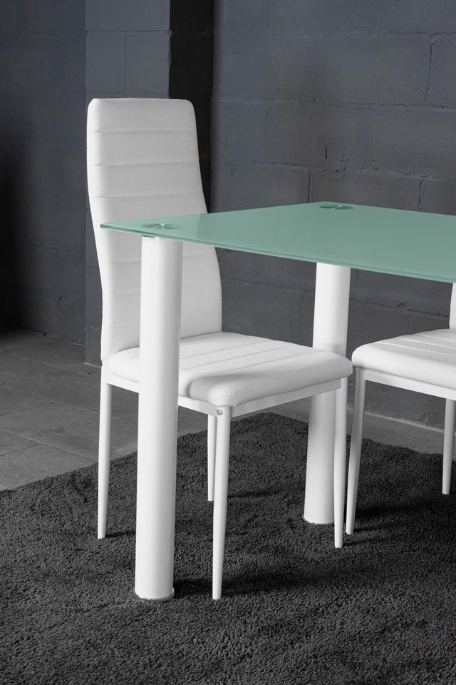 Conjunto de mesa con 4 sillas blanco
