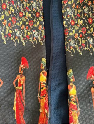 Cappotto donna XL con stampa etnica