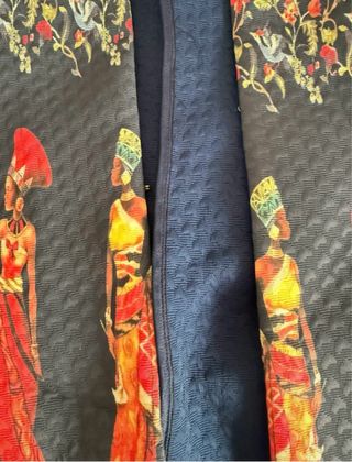 Cappotto donna XL con stampa etnica