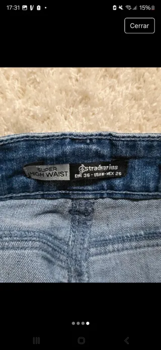 Shorts vaqueros Stradivarius