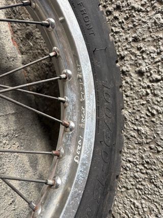 Llantas Supermotard con Neumáticos Nuevos