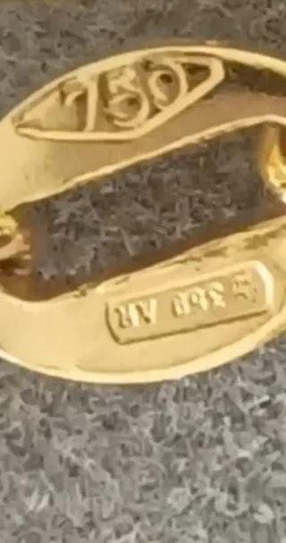 Collar Diamante Natural y Oro 18k