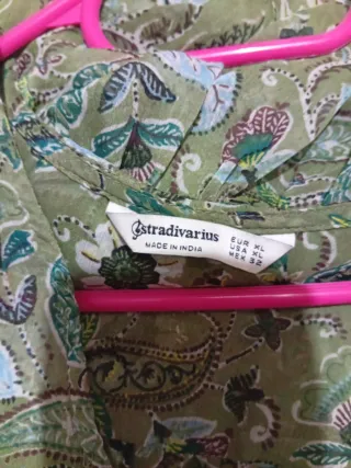 Vestido boho verde entretiempo