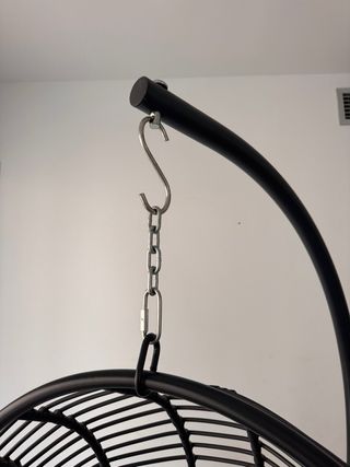 Hamaca Colgante Balancín Negro/Verde Azulado