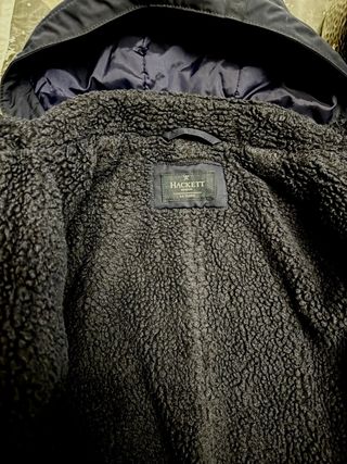 Parka Hackett niño con capucha azul desmontable