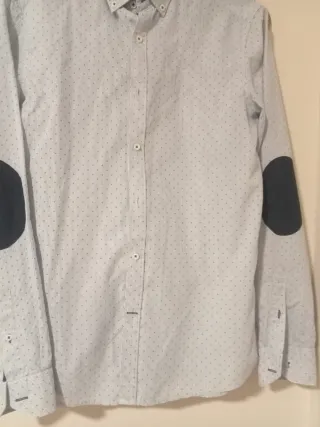 Camicia da uomo con microstampa